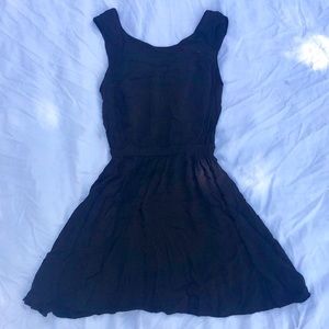 Black tie back dress